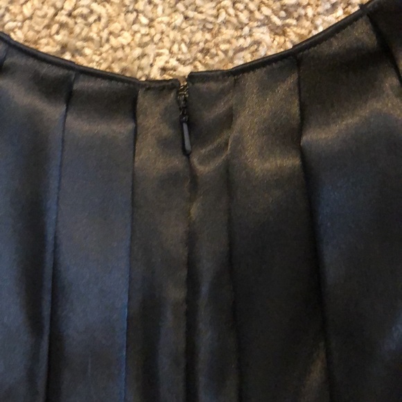 Essentials by A B S black satin bubble dress with Rose Size 8 - Picture 4 of 4